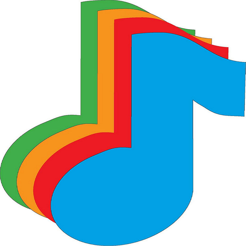 Creative Shapes Etc. Diecut Small Assorted Color Music