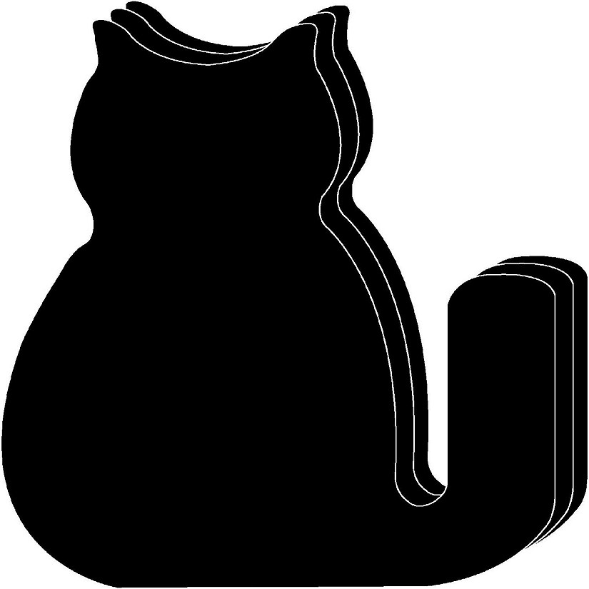 Creative Shapes Etc. - Die-Cut Magnetic - Super Single Color Halloween Black Cat Image