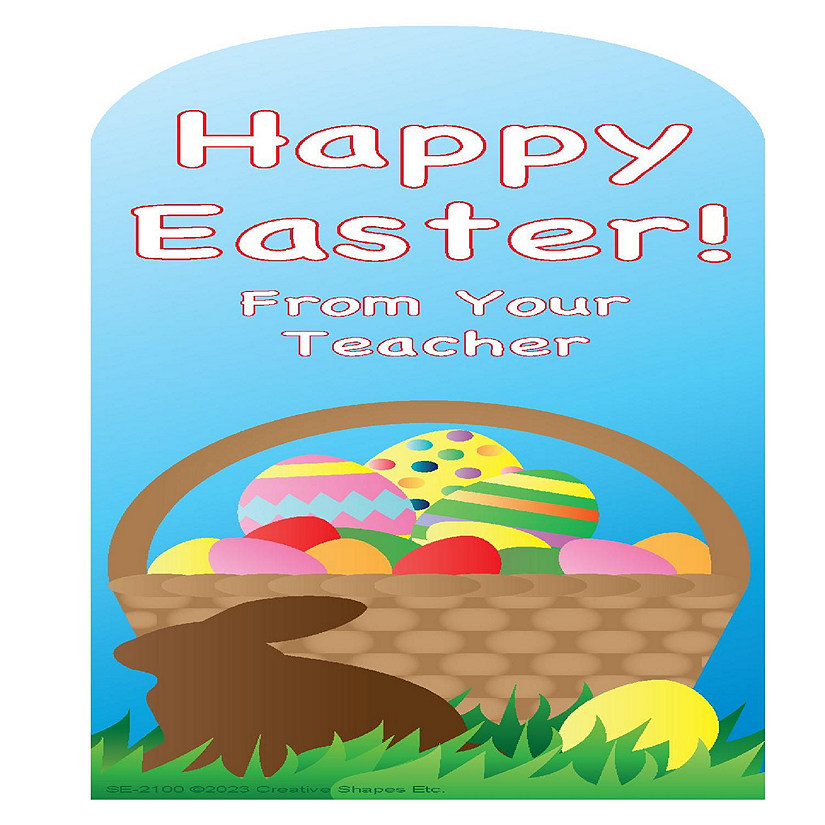 Creative Shapes Etc. - "From Your Teacher" Bookmarks - Easter Image