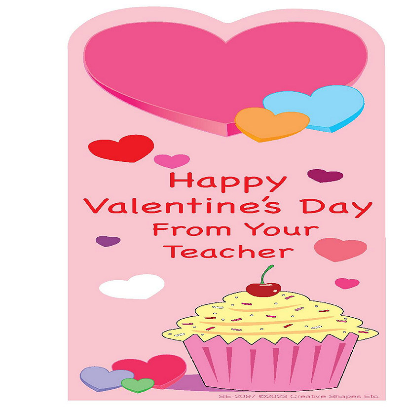 Creative Shapes Etc. - "From Your Teacher" Bookmarks - Sweetest Valentine's Day Image