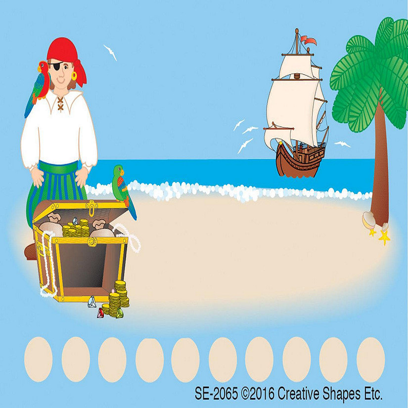 Creative Shapes Etc. - Incentive Punch Cards - Pirates Image