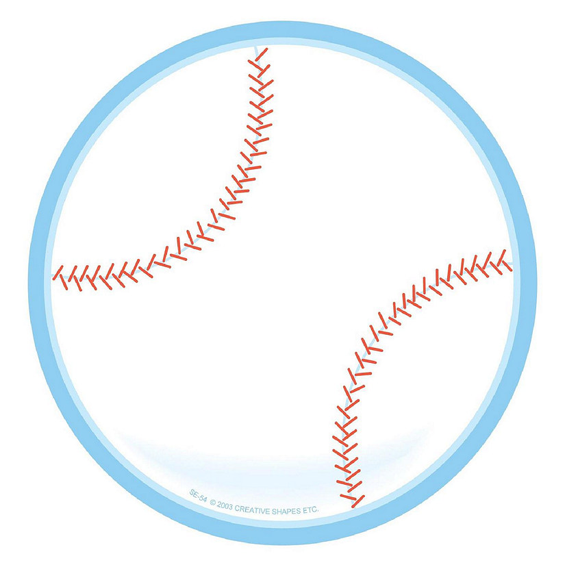 Creative Shapes Etc. - Large Notepad - Baseball Image