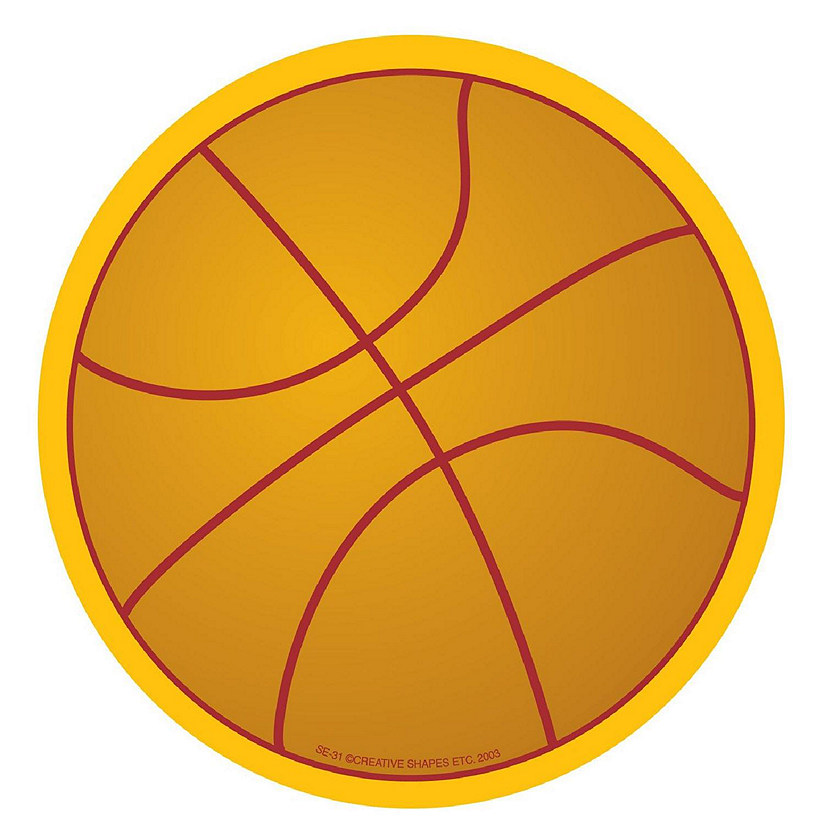 Creative Shapes Etc. - Large Notepad - Basketball Image