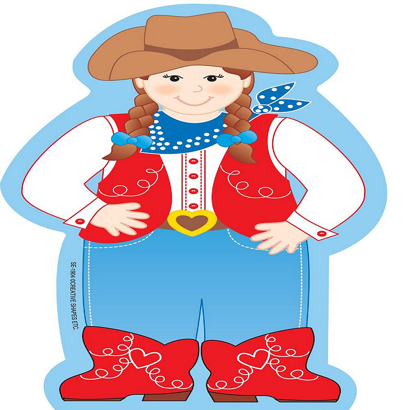 Creative Shapes Etc. - Large Notepad - Cowgirl Image