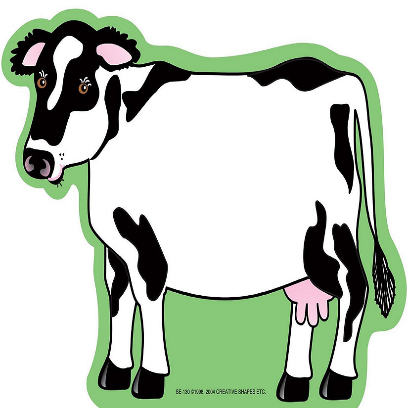 Creative Shapes Etc. - Large Notepad - Cow Image