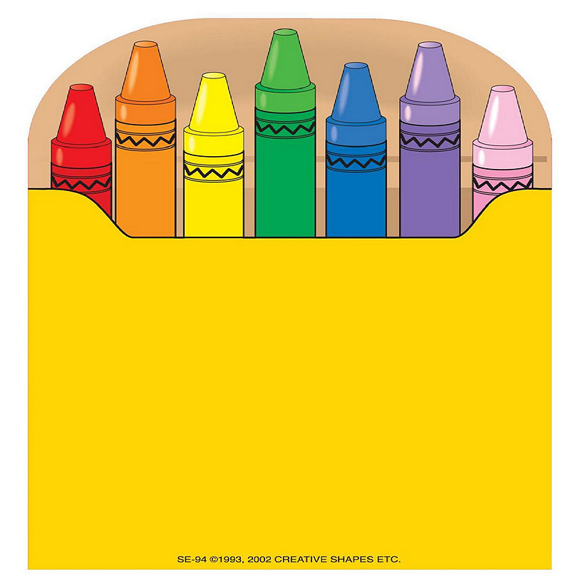 Creative Shapes Etc. - Large Notepad - Crayon Box | Oriental Trading