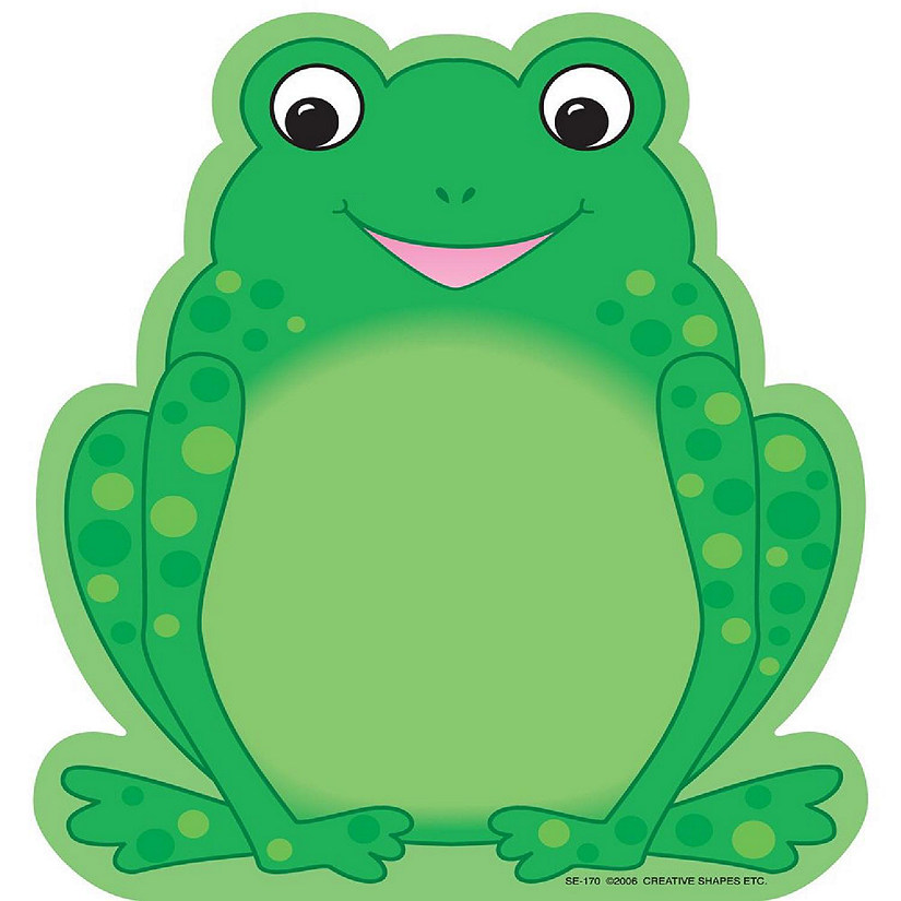 Creative Shapes Etc. - Large Notepad - Frog Image