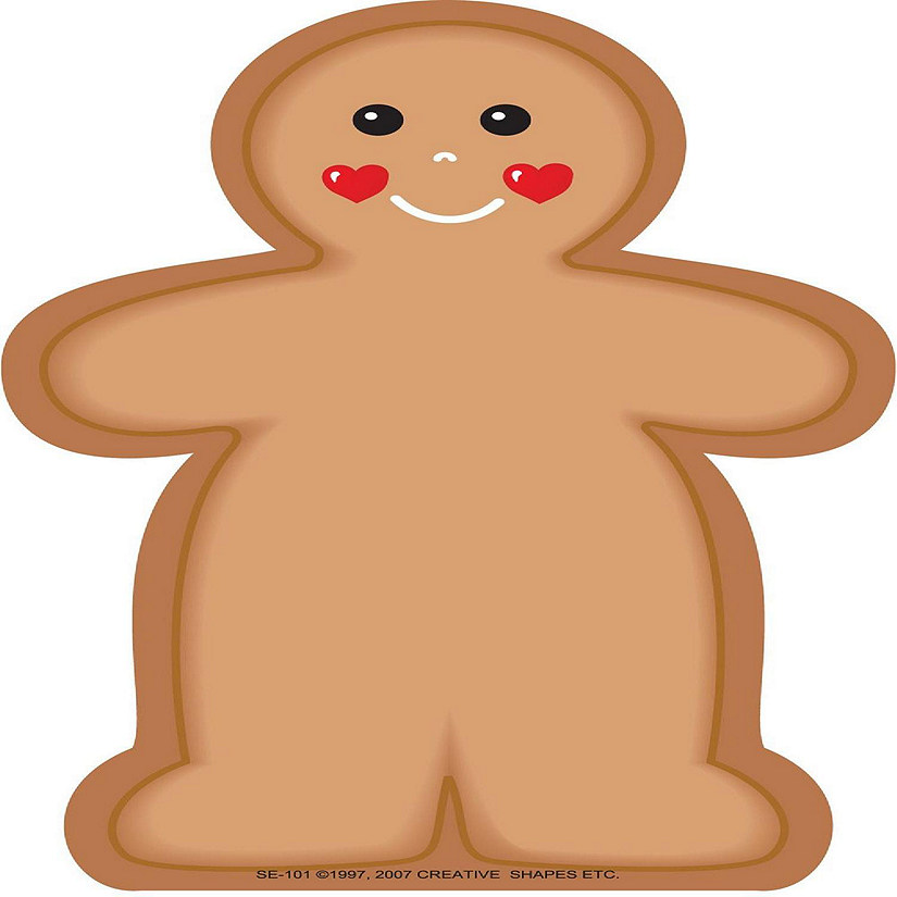 Creative Shapes Etc. - Large Notepad - Gingerbread Man Image