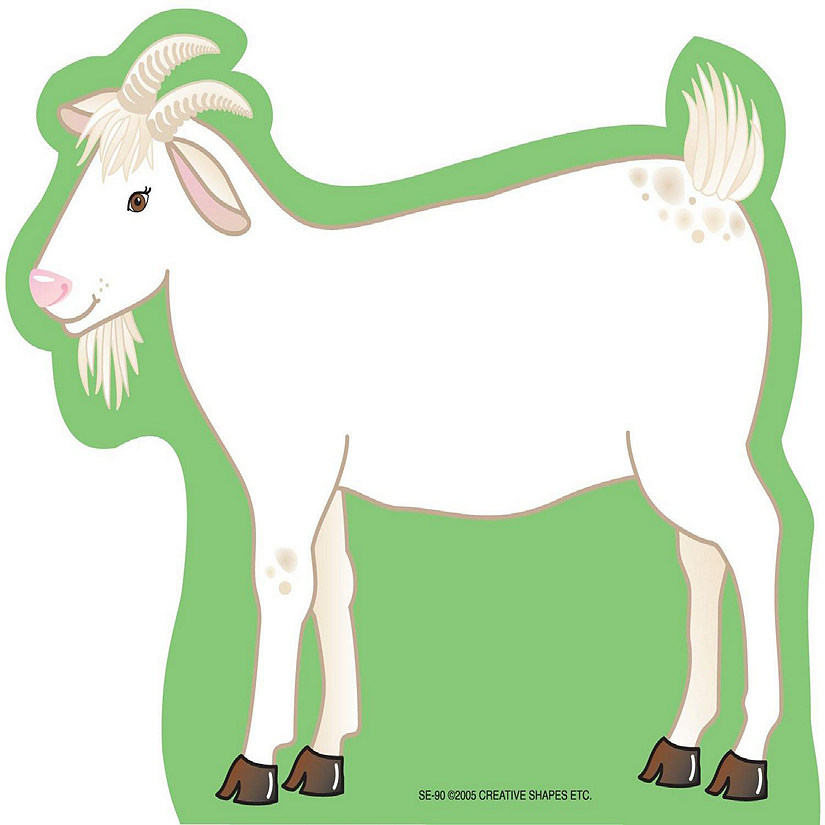 Creative Shapes Etc. - Large Notepad - Goat Image