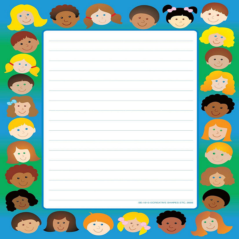 Creative Shapes Etc. Large Notepad Kids/lined Oriental Trading