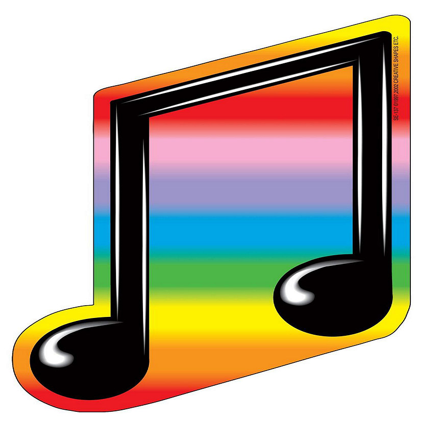 Creative Shapes Etc. - Large Notepad - Music Note