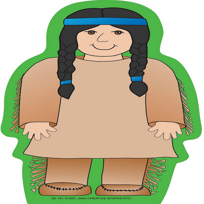 Creative Shapes Etc. - Large Notepad - Native American Boy Image