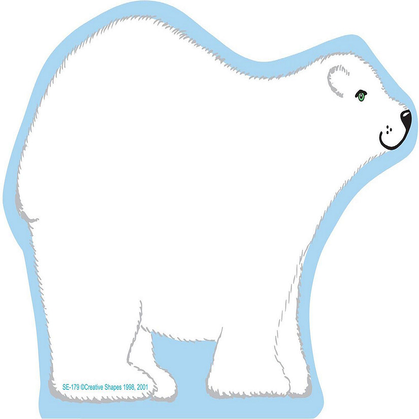 Creative Shapes Etc. - Large Notepad - Polar Bear Image