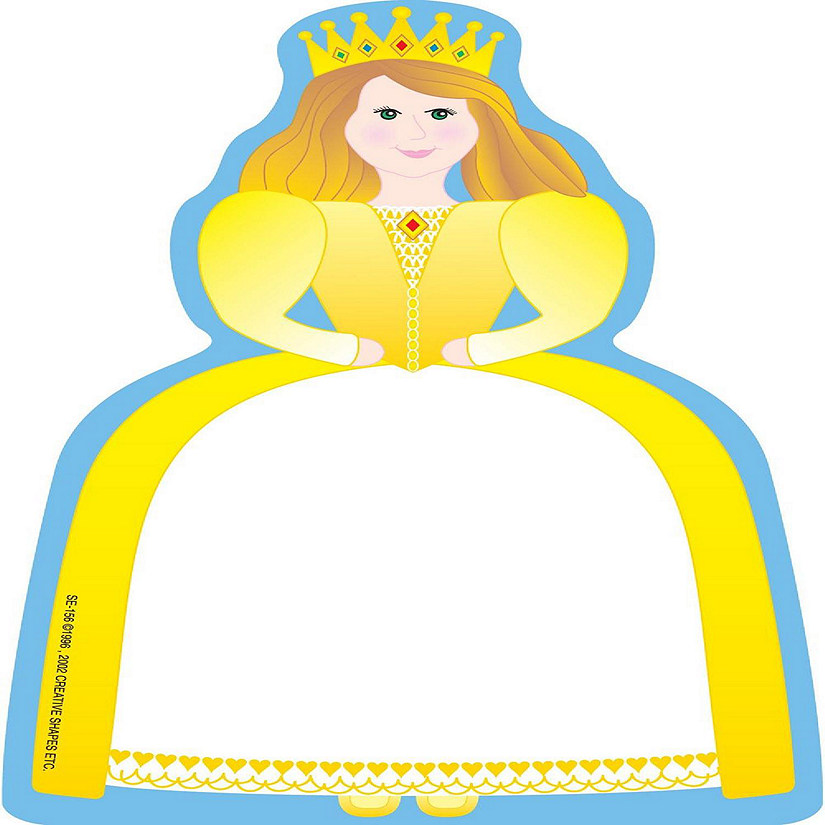 Creative Shapes Etc. - Large Notepad - Queen/princess Image