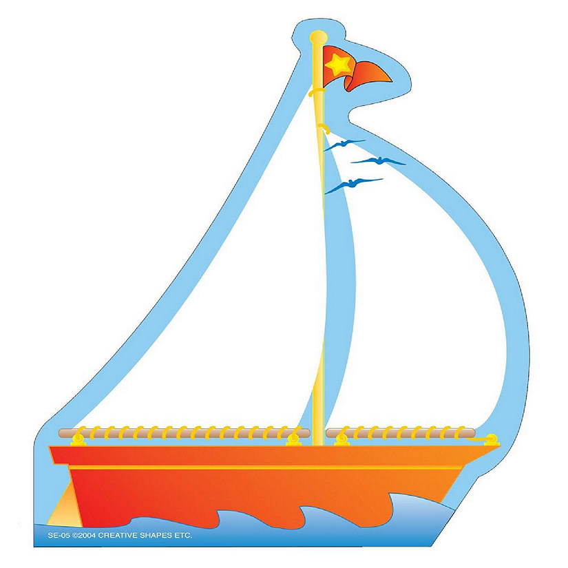 Creative Shapes Etc. - Large Notepad - Sailboat Image