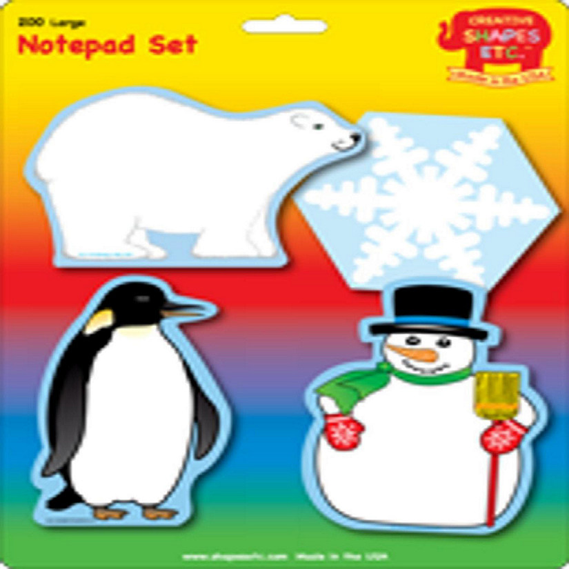 Creative Shapes Etc. - Large Notepad Set - Winter Image