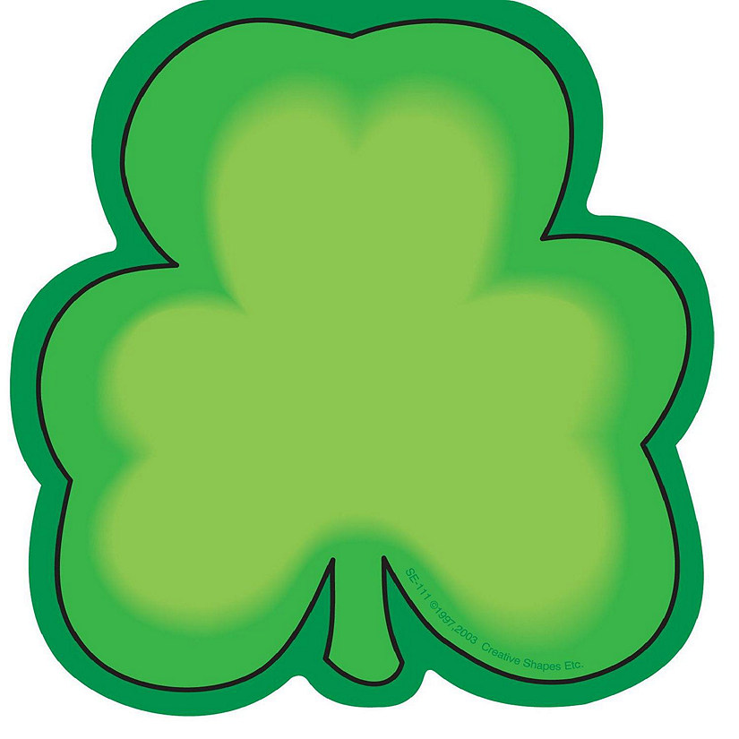 Creative Shapes Etc. - Large Notepad - Shamrock Image