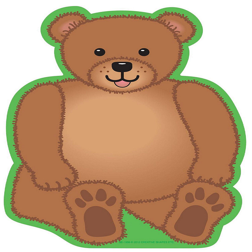 Creative Shapes Etc. - Large Notepad - Teddy Bear Image