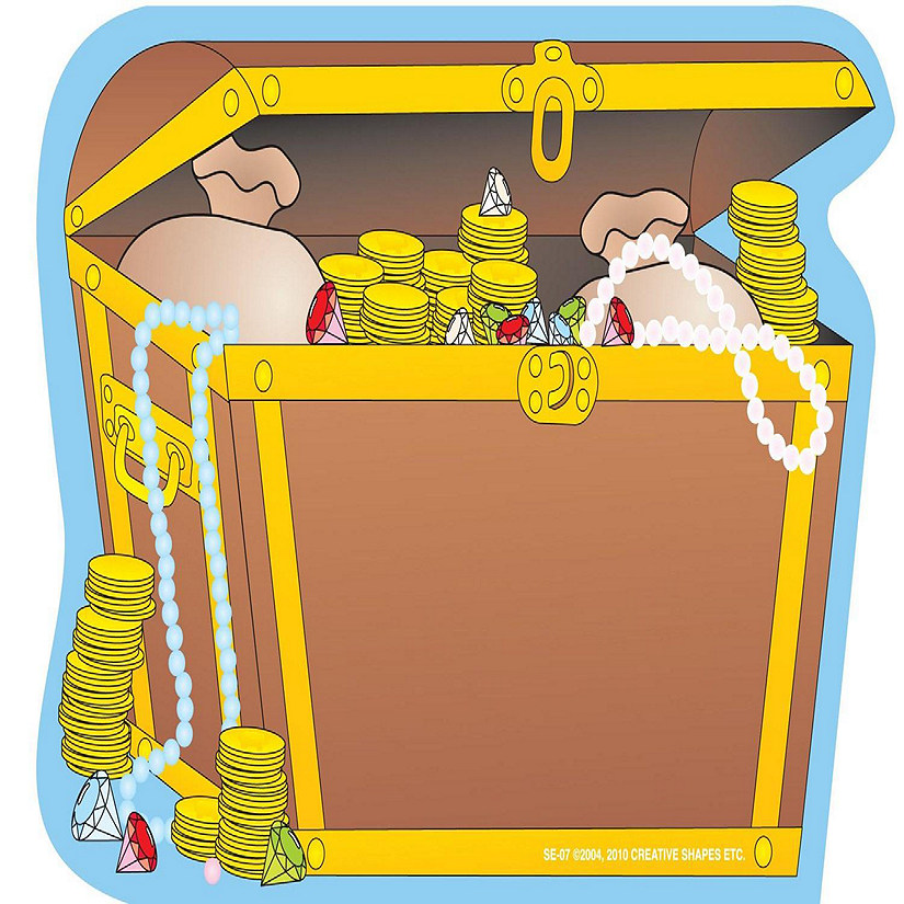 Creative Shapes Etc. - Large Notepad - Treasure Chest Image