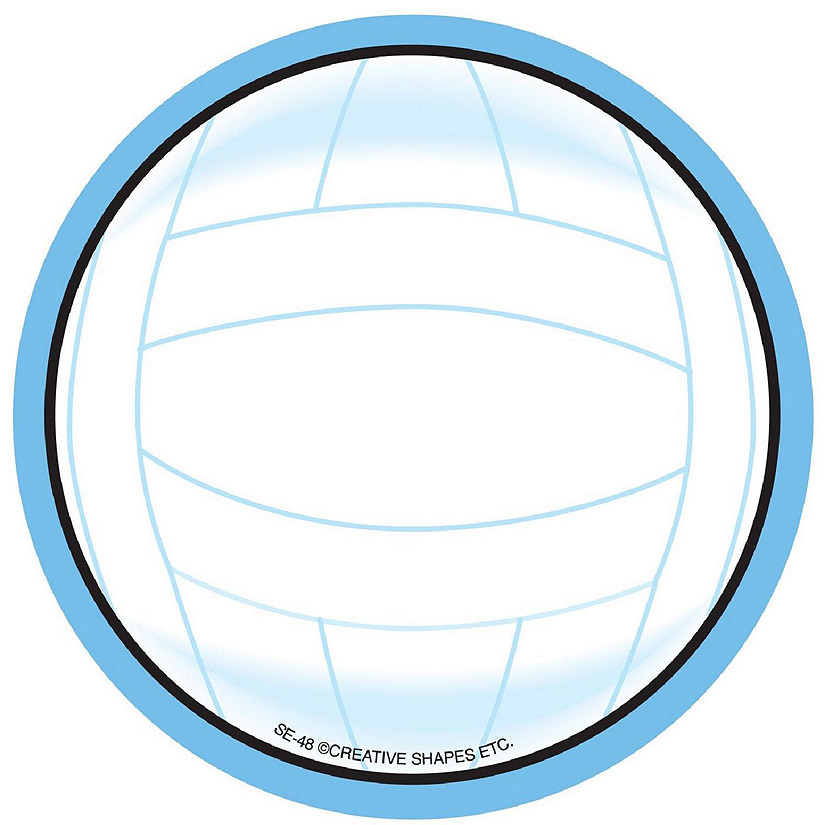 Creative Shapes Etc. - Large Notepad - Volleyball Image