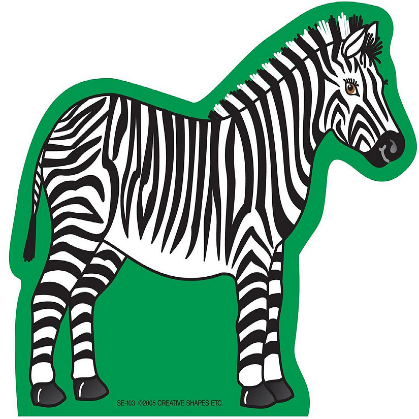 Creative Shapes Etc. - Large Notepad - Zebra | Oriental Trading