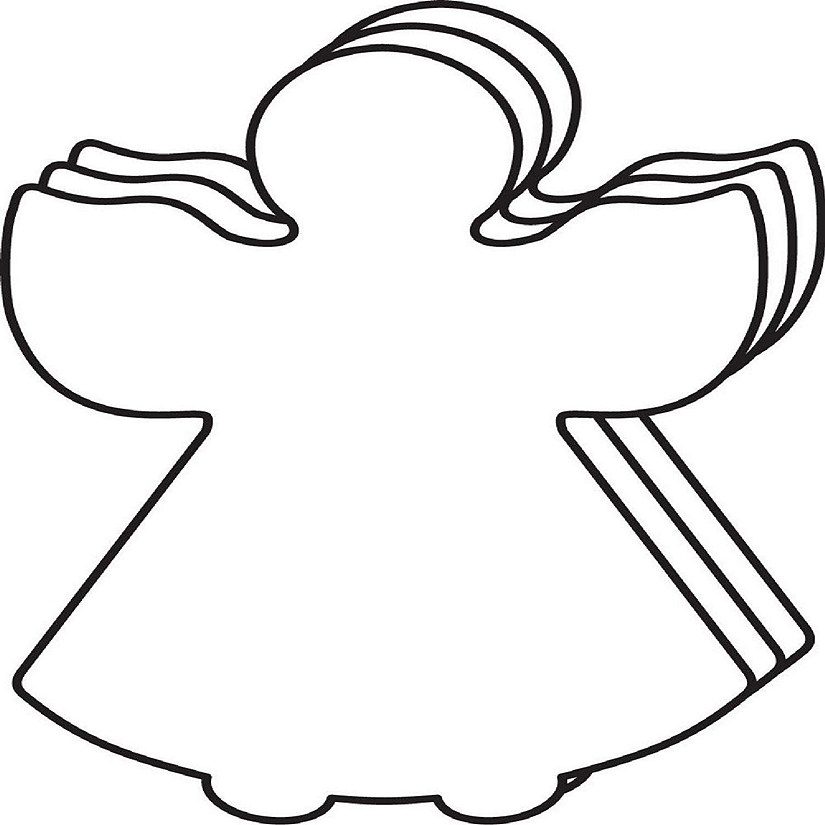 Angel Large Single Color Creative Cut-Out