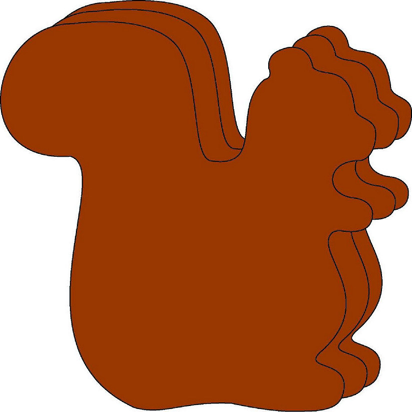 Creative Shapes Etc. - Large Single Color Creative Foam Craft Cut-outs - Squirrel Image