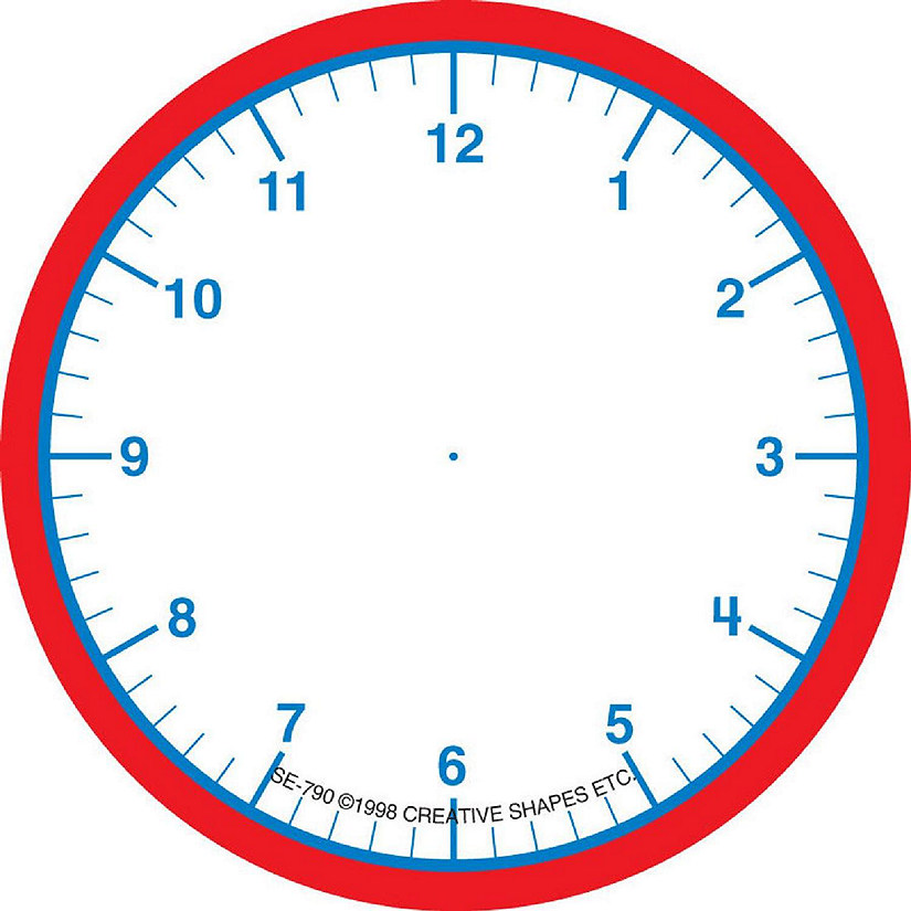 Creative Shapes Etc. Mini Notepad Clock Oriental Trading