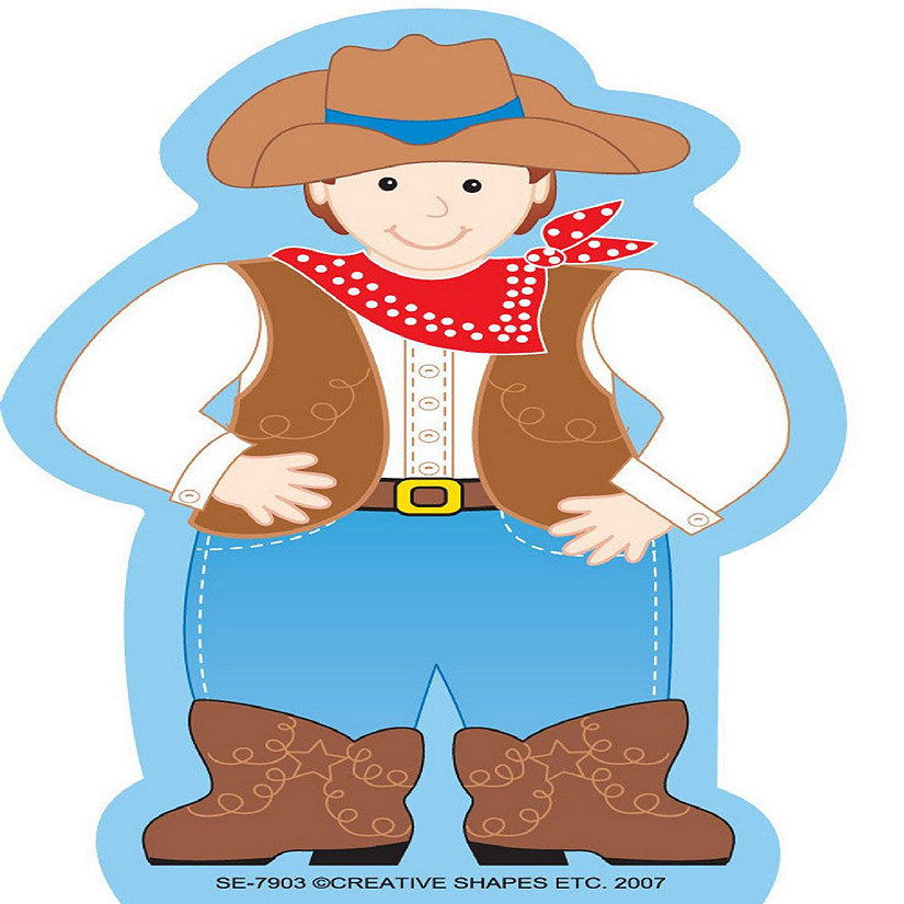 Creative Shapes Etc. - Mini Notepad - Cowboy Image