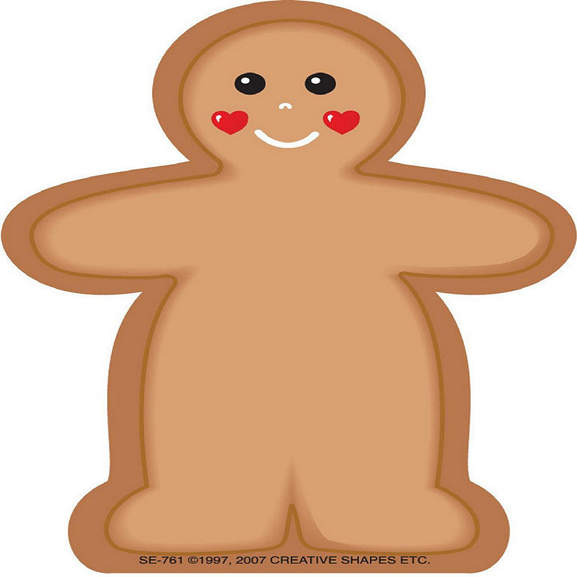 Creative Shapes Etc. - Mini Notepad - Gingerbread Man Image