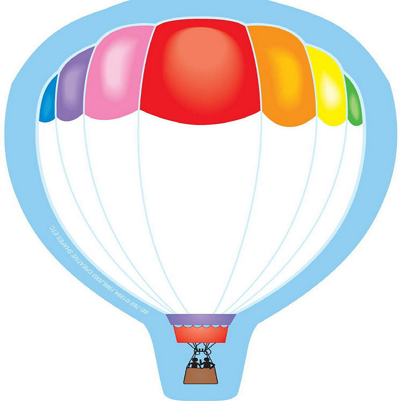 Creative Shapes Etc. - Mini Notepad - Hot Air Balloon Image