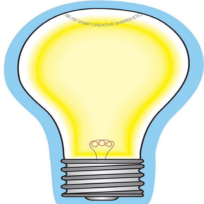 Creative Shapes Etc. - Mini Notepad - Light Bulb Image