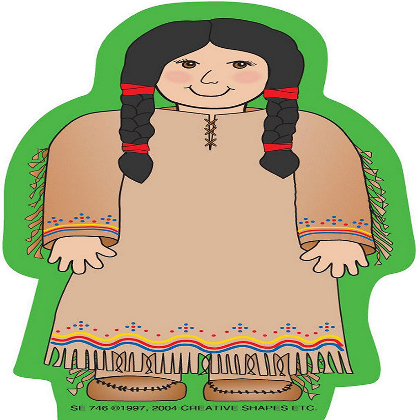 Creative Shapes Etc. - Mini Notepad - Native American Girl Image