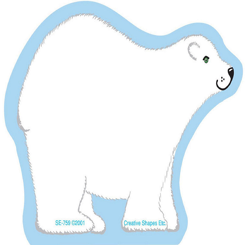 Creative Shapes Etc. - Mini Notepad - Polar Bear Image