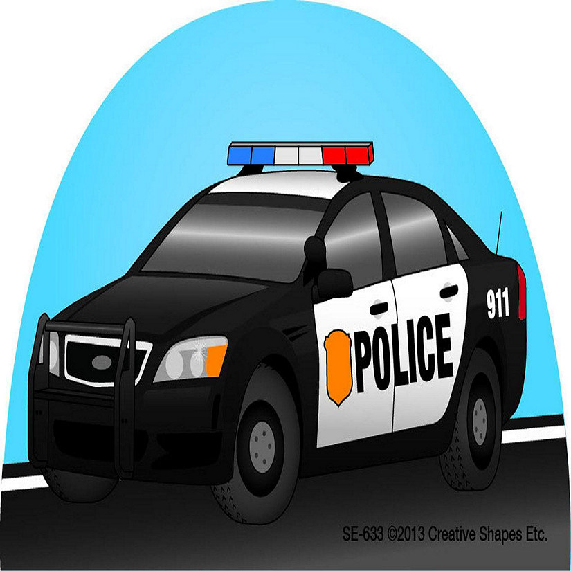 Creative Shapes Etc. - Mini Notepad - Police Car Image