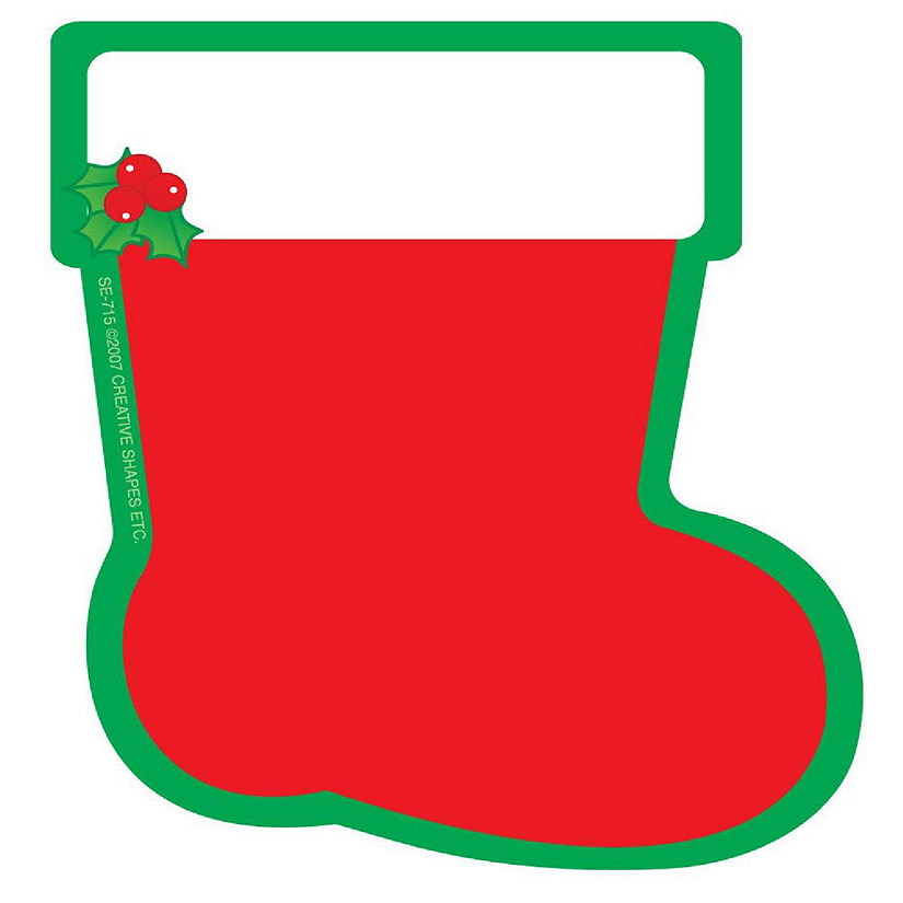 Creative Shapes Etc. - Mini Notepad - Stocking Image