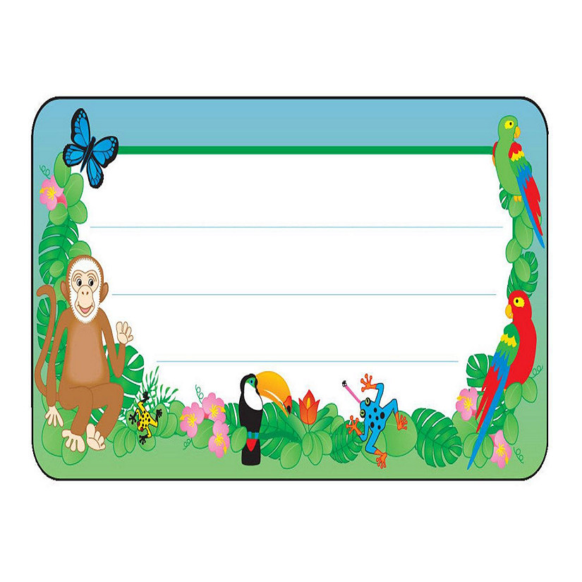 Creative Shapes Etc. - Nametag - Rainforest Image