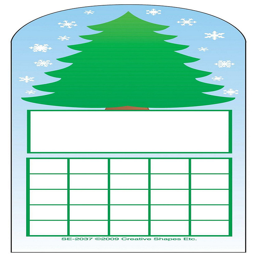 Creative Shapes Etc. - Personal Incentive Chart - Fir Tree Image