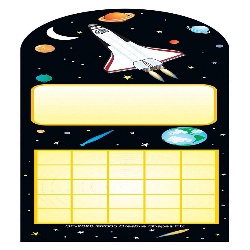 Creative Shapes Etc. - Personal Incentive Chart - Space Image