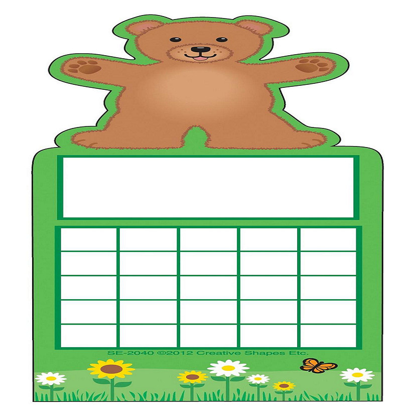 Creative Shapes Etc. - Personal Incentive Chart - Teddy Bear Image