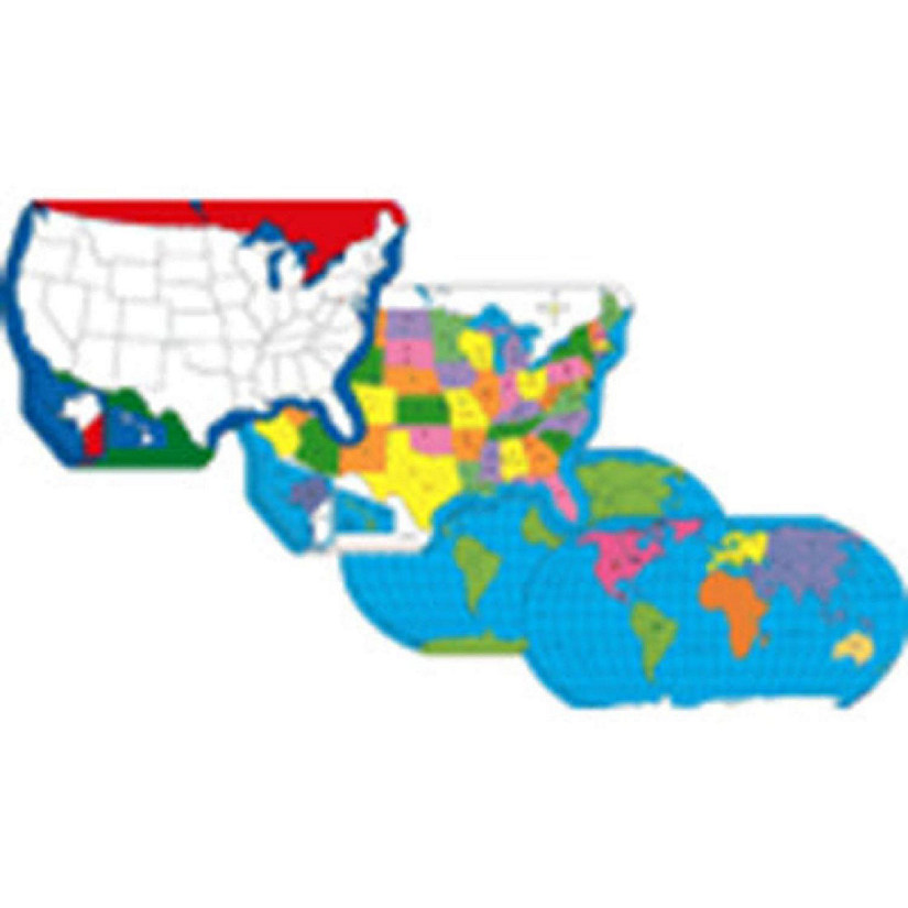 Creative Shapes Etc. - Practice Map - World And Us Map Pack Image