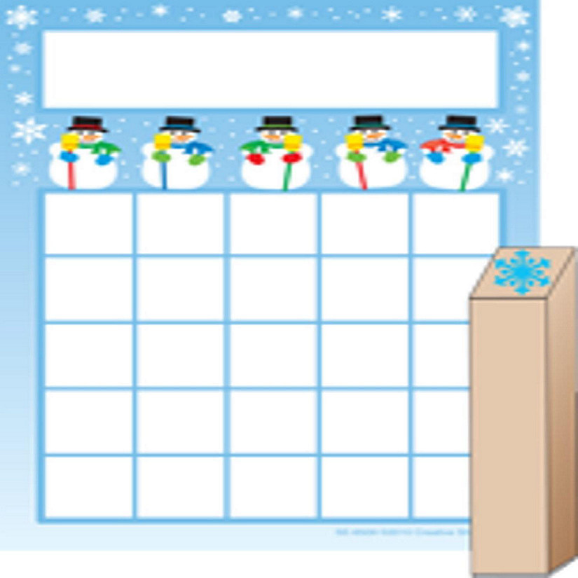 Creative Shapes Etc. - Progress Pad/ Stamps Set - Snowmen Image