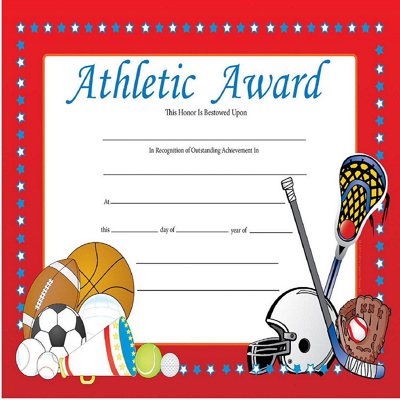 Creative Shapes Etc. - Recognition Certificate - Athletic Award Image