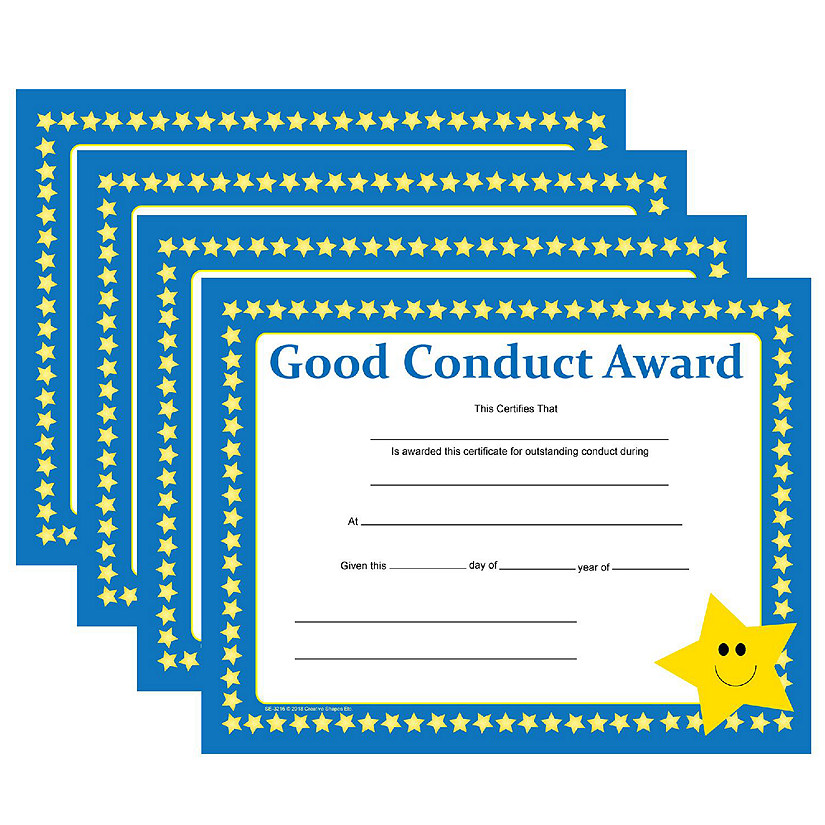 Creative Shapes Etc. - Recognition Certificate - Good Conduct Image