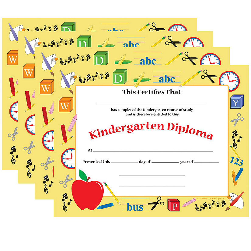 Creative Shapes Etc. - Recognition Certificate - Kindergarten Diploma Image