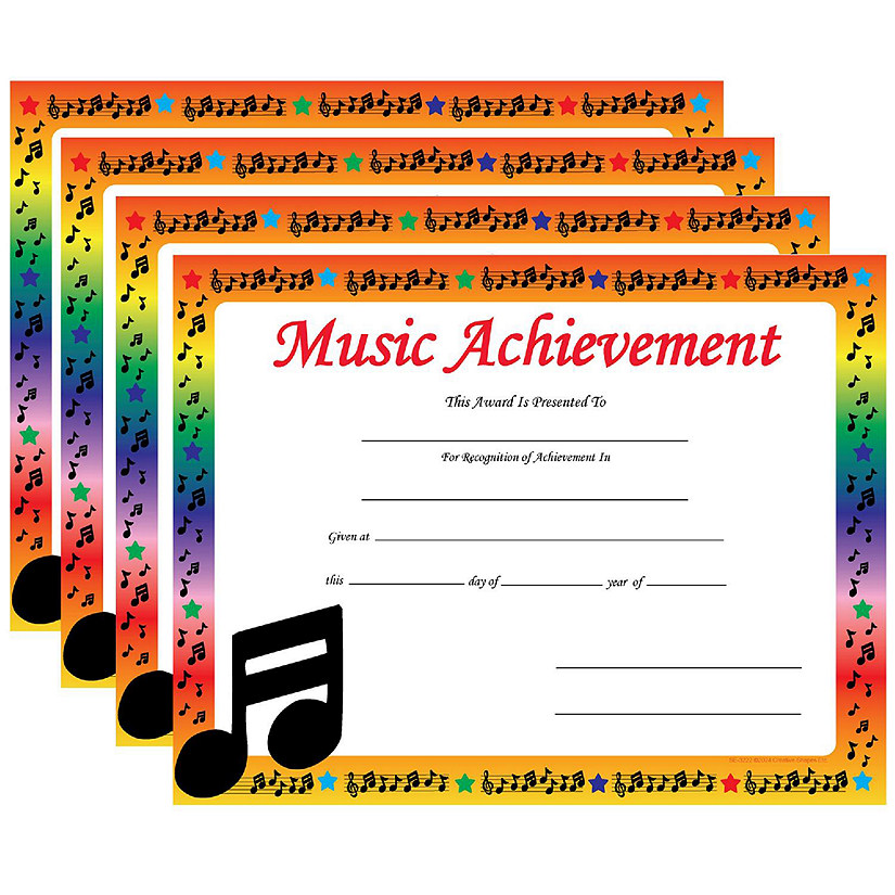 Creative Shapes Etc. - Recognition Certificate - Music Achievement Image