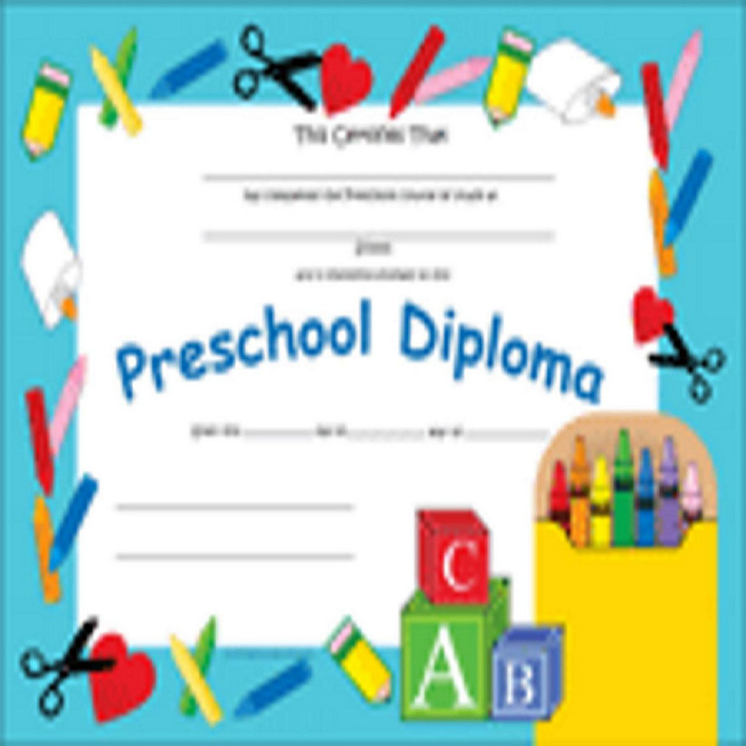 Creative Shapes Etc. - Recognition Certificate - Preschool Diploma Image