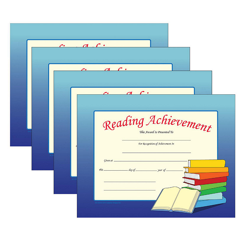 Creative Shapes Etc. - Recognition Certificate - Reading Achievement Image
