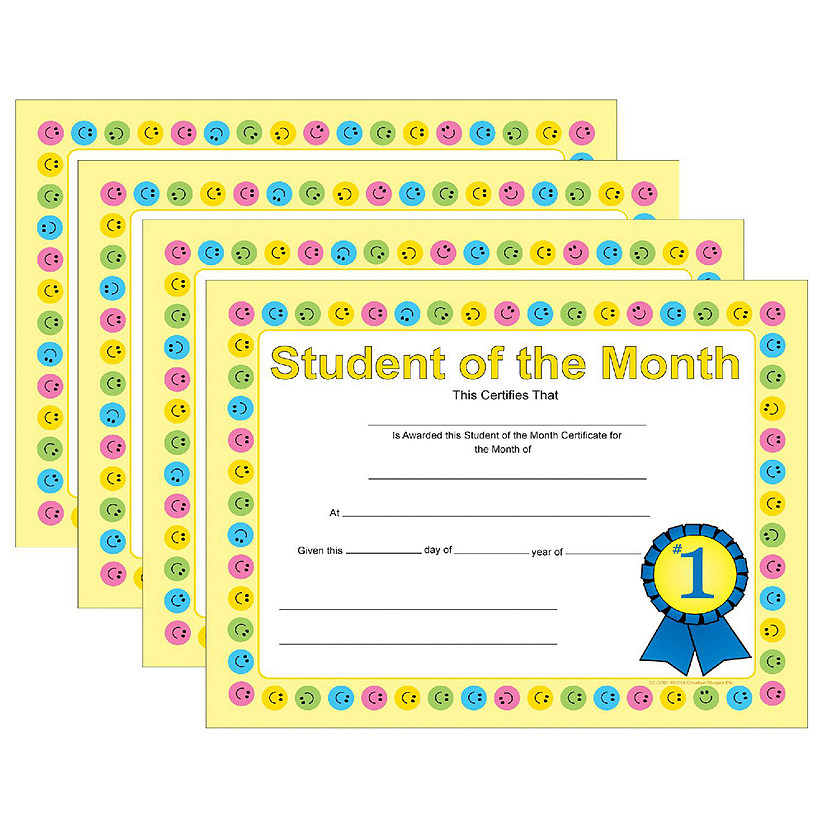 Creative Shapes Etc. - Recognition Certificate - Student Of The Month Image