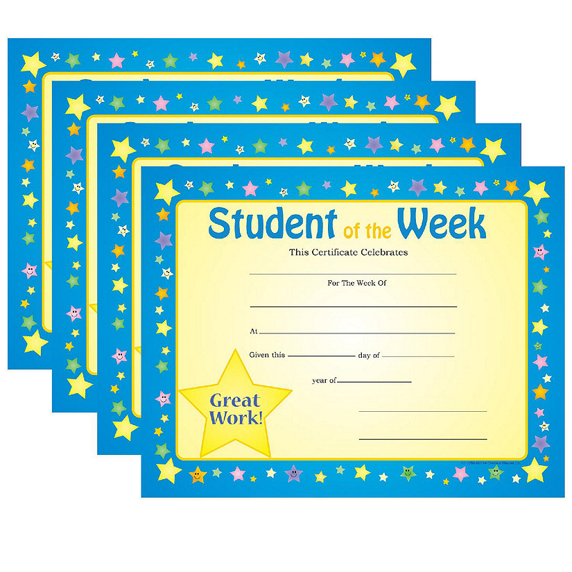 Creative Shapes Etc. - Recognition Certificate - Student Of The Week Image
